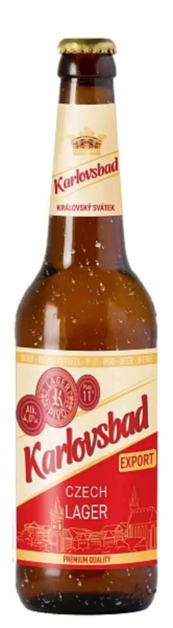 Karlovsbad Czech Lager (Карловсбад Чешский Лагер), бутылка 0,5л