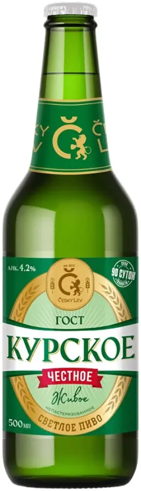 Курское Честное живое, бутылка 0,5л