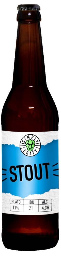 Стаут Симпли крафт бутылка 0.45л
