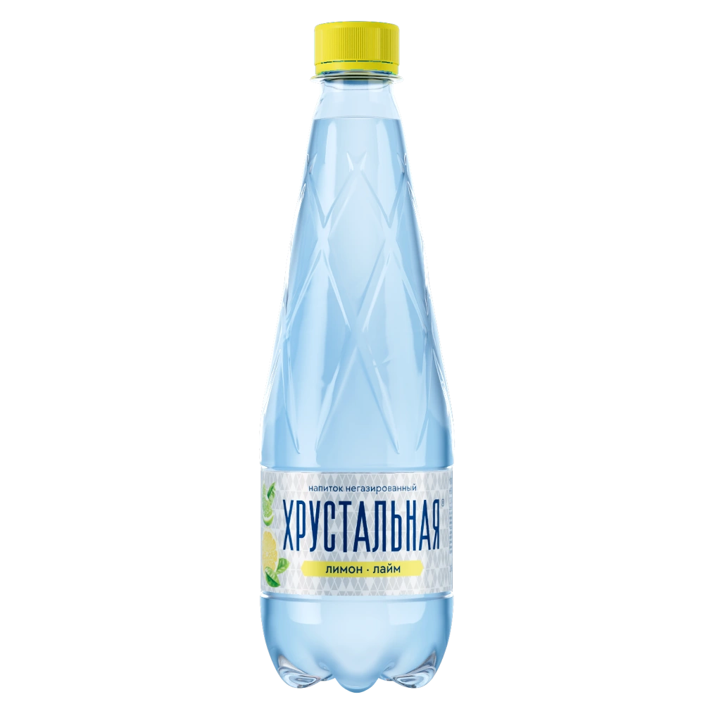 ХРУСТАЛЬНАЯ, вода негазированная лимон-лайм ПЭТ 0,5л