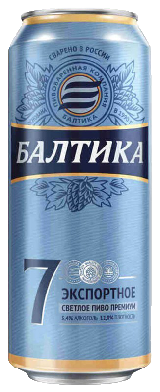 Балтика 7, банка 0.45л