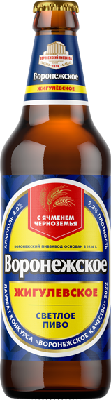 Воронежское Жигулевское, бутылка 0.45л