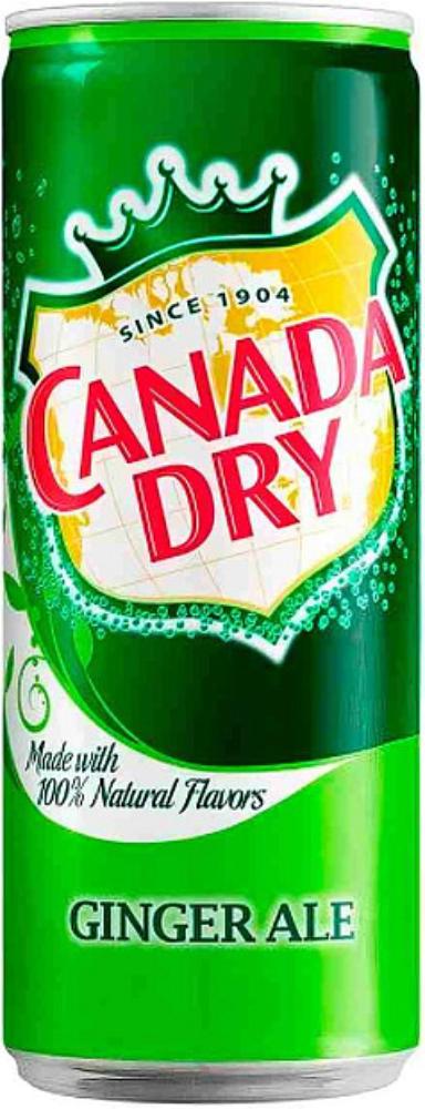 Canada dry Ginger ale Безалкогольный напиток, банка 0.33л 