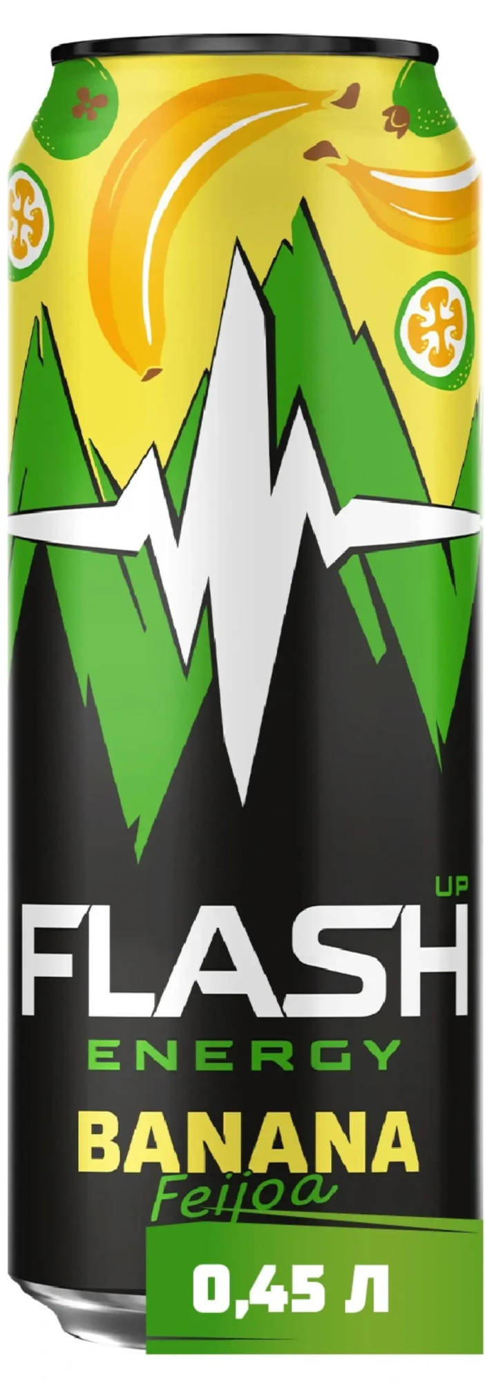Flash Up Energy Банан-Фейхоа, банка 0,45л