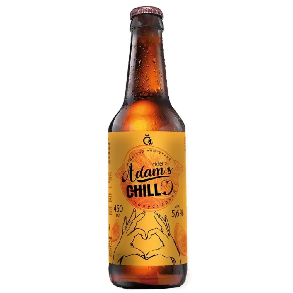 Сидр Адамс ЧИЛЛ (Adam’s Chill) грейпфрут,  бутылка 0,45л