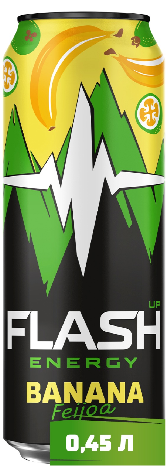 Flash Up Energy Банан-Фейхоа, банка 0.45л