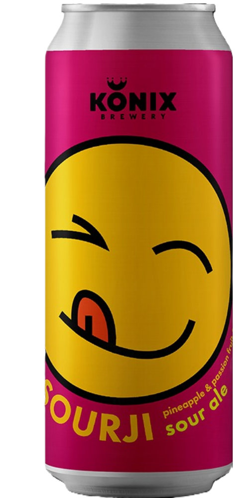 Sourji Pineapple & Passion Fruit, банка 0.45л 