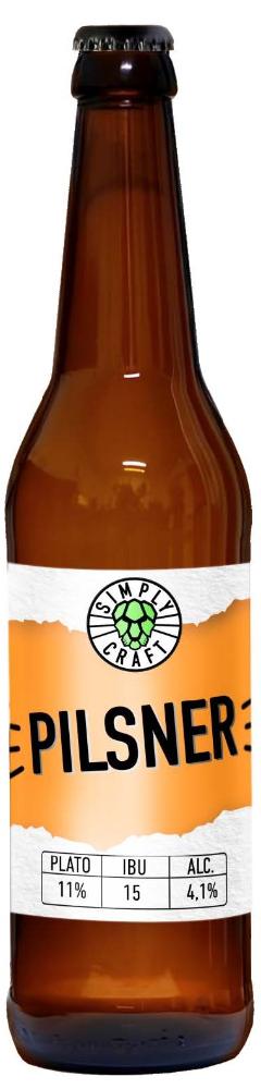 ПИЛЬЗНЕР Симпли крафт бутылка 0.45л