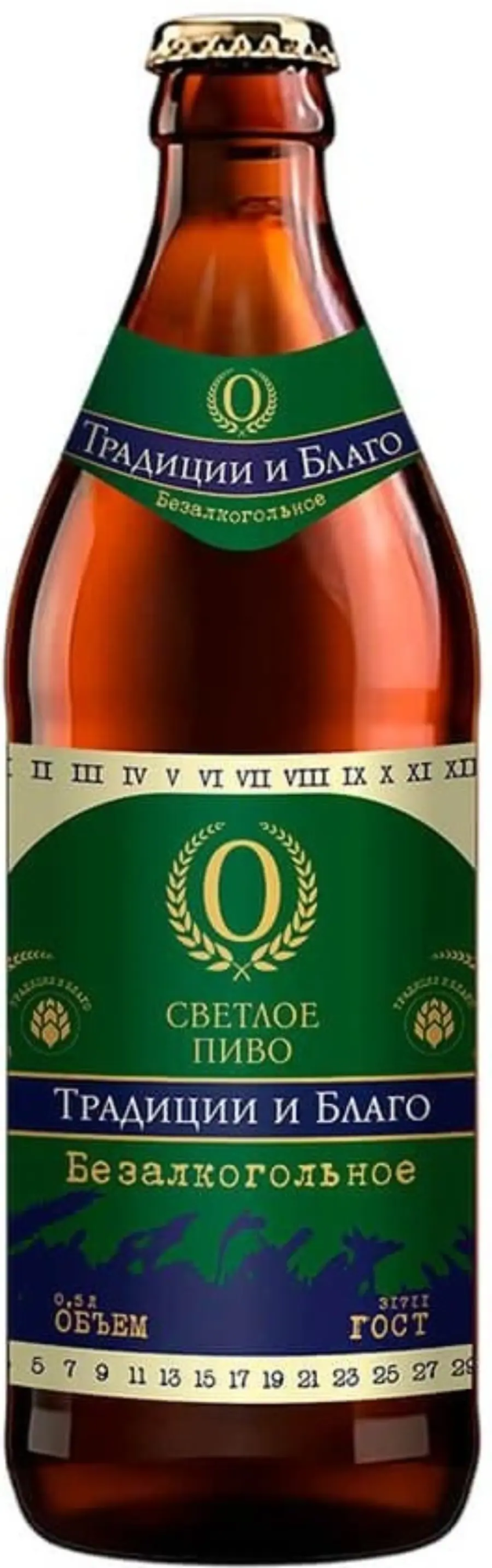 Безалкогольное "Традиции и Благо", бутылка 0,5л